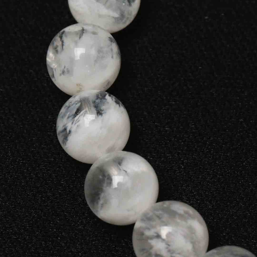 ホワイトセリサイトインクォーツ8ミリブレス