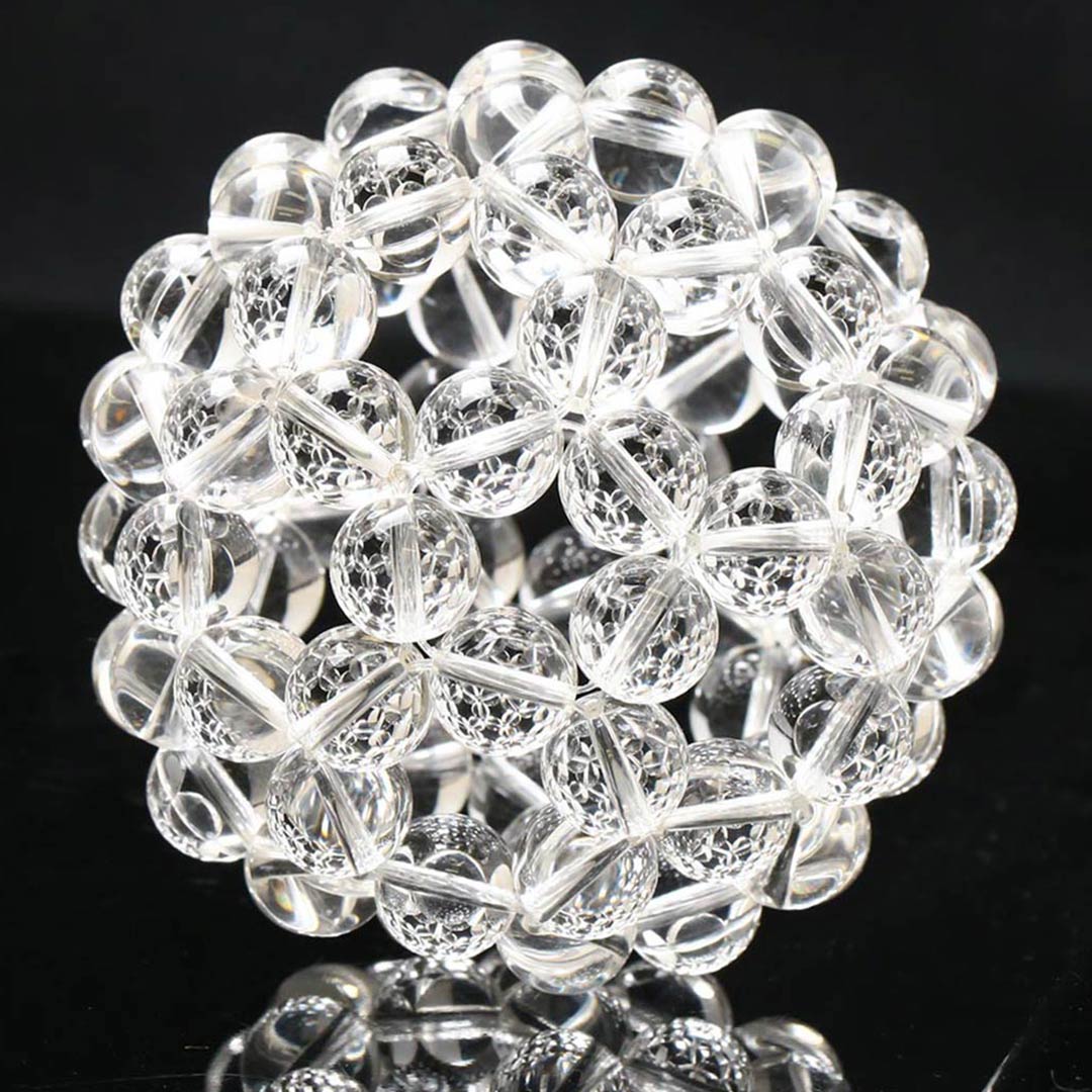 きよらか玉 〈 大玉 〉 直径約82mm（水晶12mm玉使用）