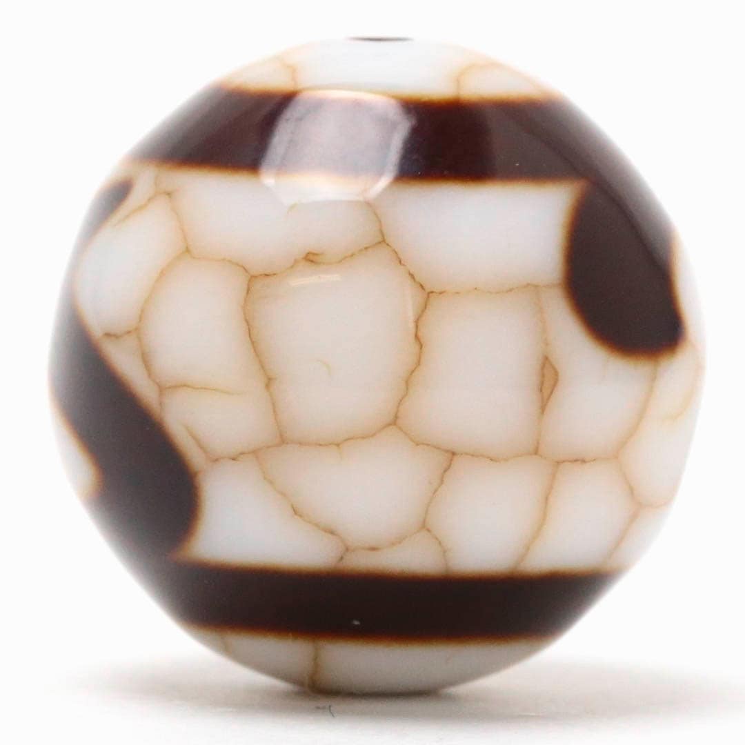 火供龍紋天珠 如意鈎 16ミリ