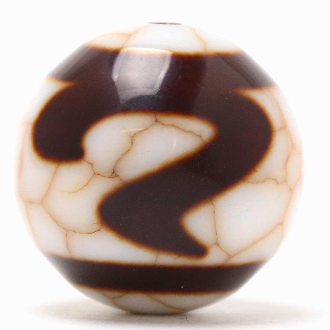 火供龍紋天珠 如意鈎 16ミリ