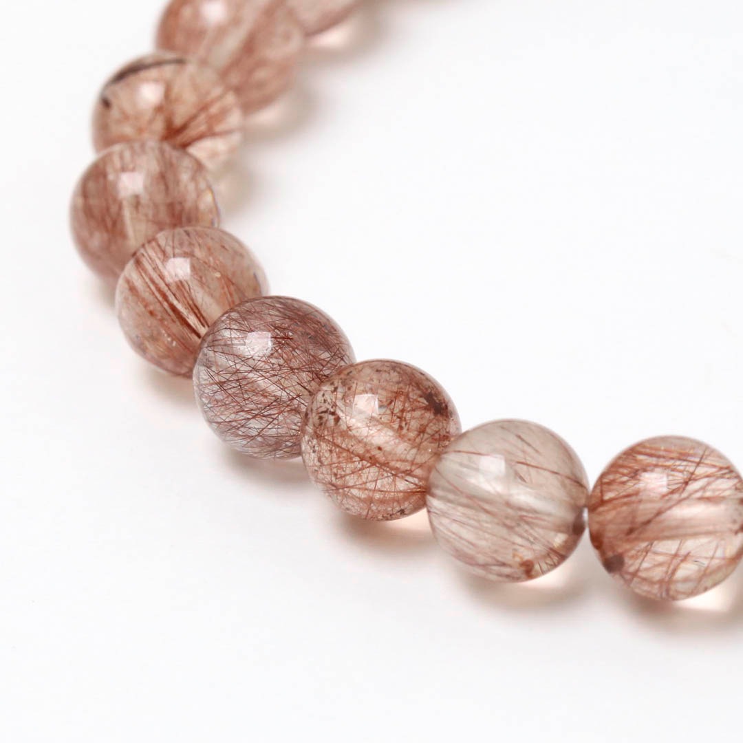 レッドルチルクォーツ 7ミリブレスレット