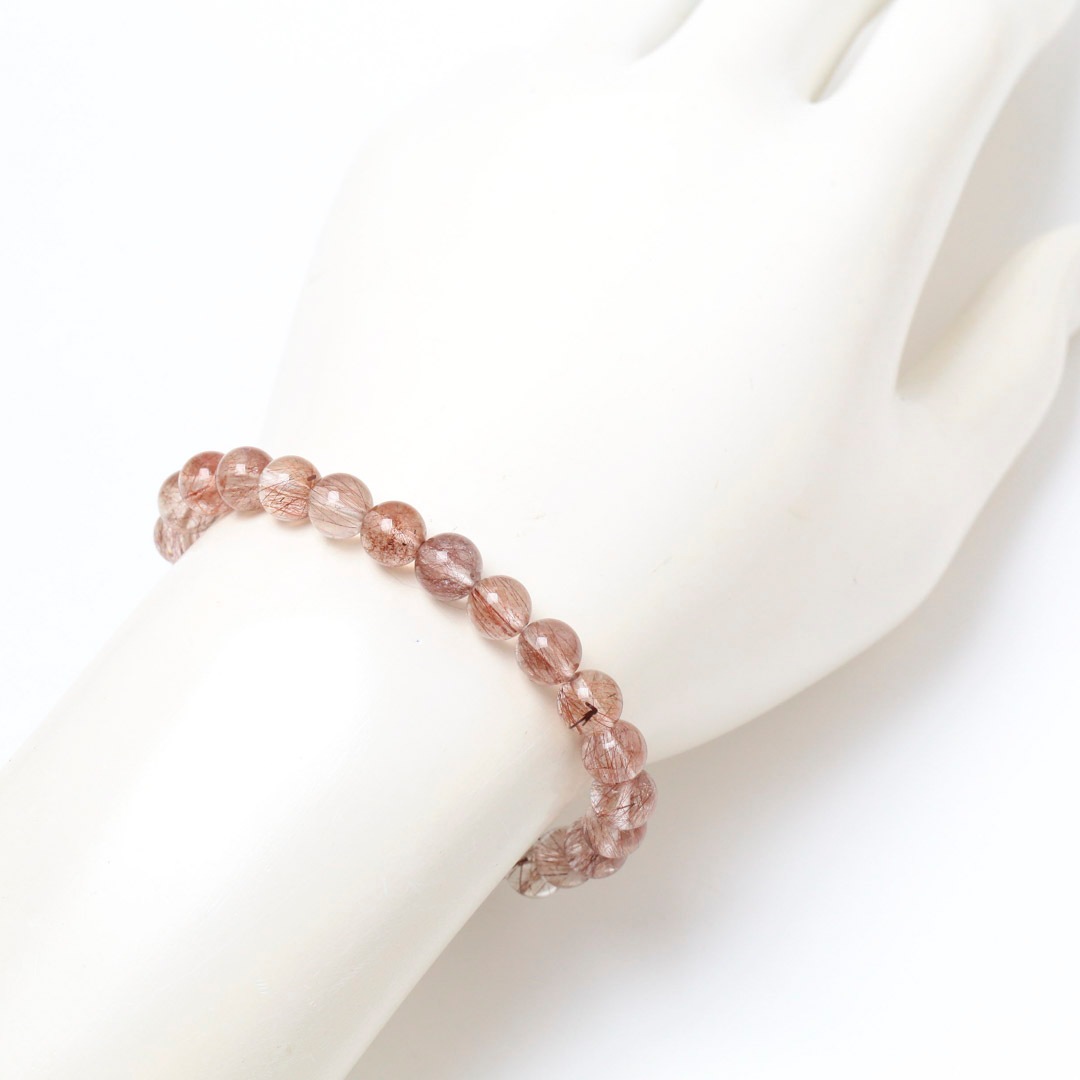 レッドルチルクォーツ 7ミリブレスレット