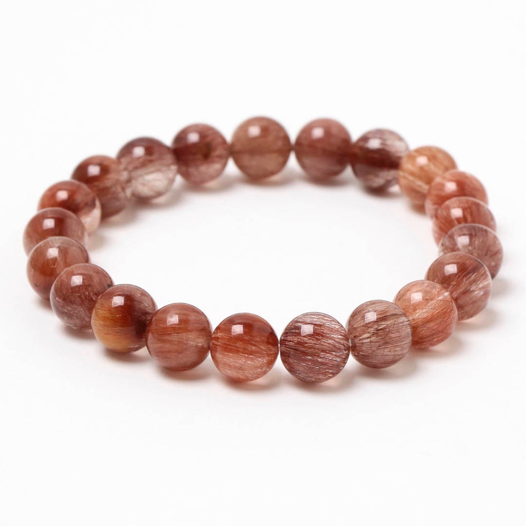 専用レッドルチルクォーツ 丸玉　不死鳥フェニックス姿のルチル レッドルチル 不死鳥