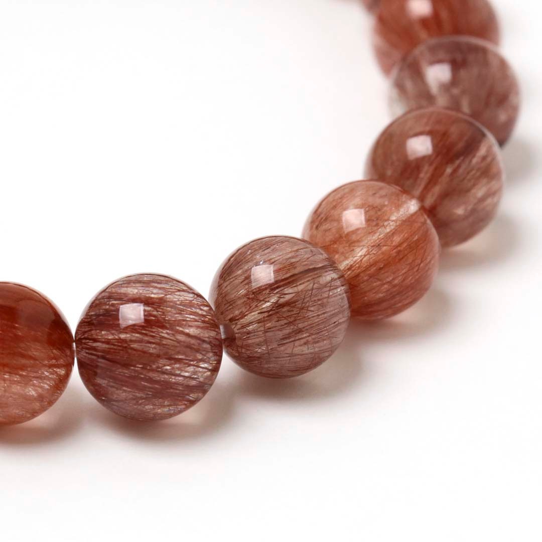 レッドルチルクォーツHC 9ミリブレスレット