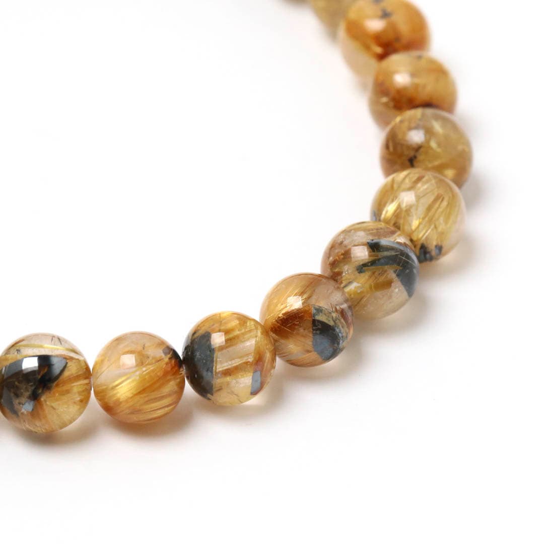 ヘマタイト入り⭐︎ルチルクォーツ ブレス　パーツ ヘマタイト入り⭐︎ルチルクォーツ ブレス パーツ 【公式通販】