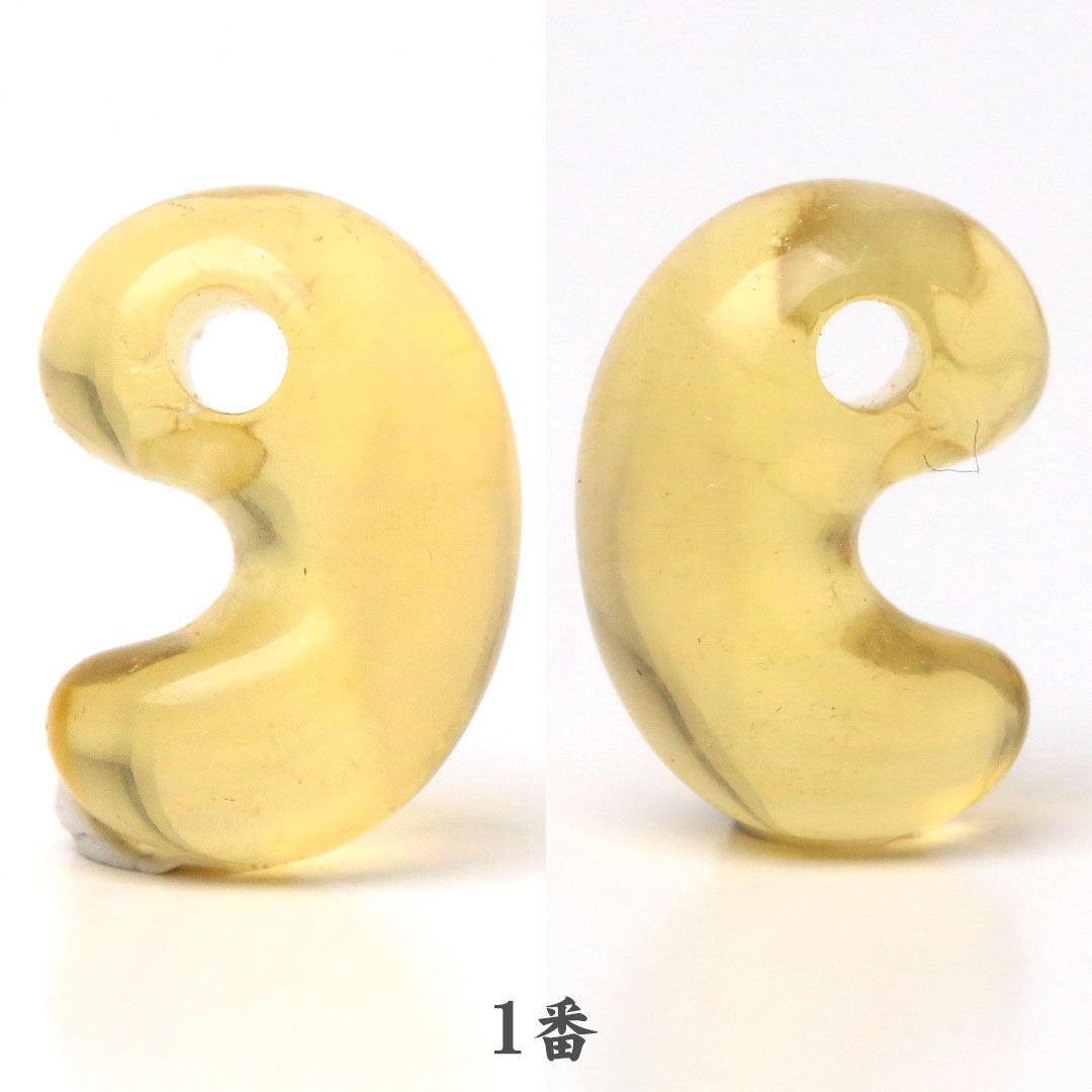 イエローフローライト 出雲型勾玉 10ミリ