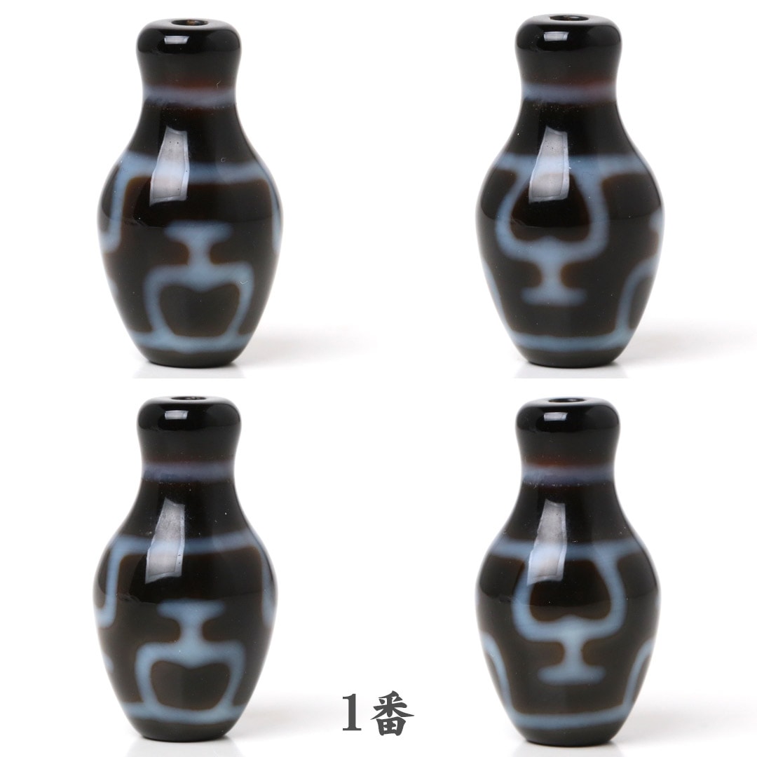 hatachu瑪瑙　宝瓶型宝瓶天珠　1-87 高級天珠 宝瓶型宝瓶