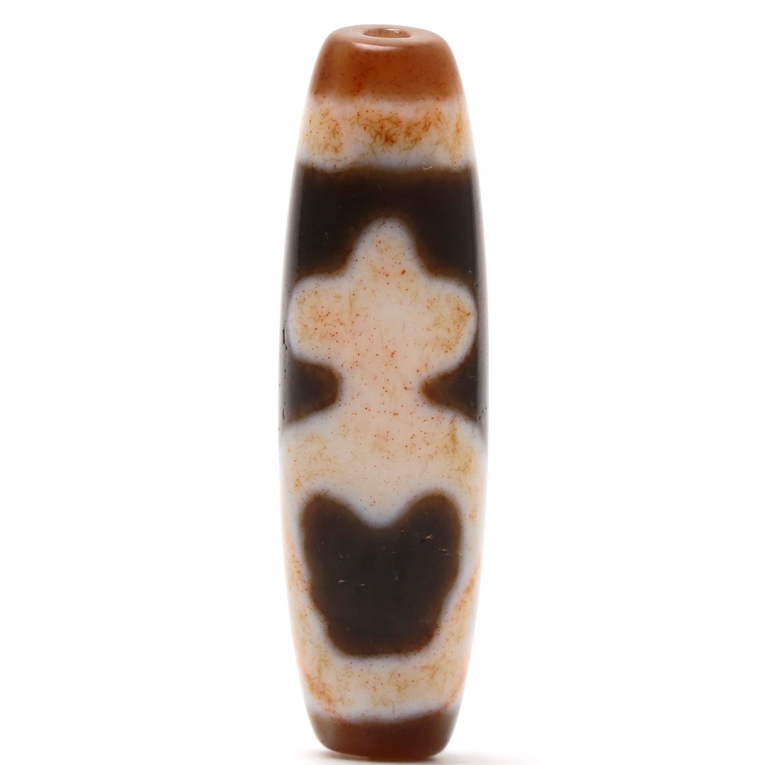 高級天珠 3.9センチ 宝瓶 朱紗入り