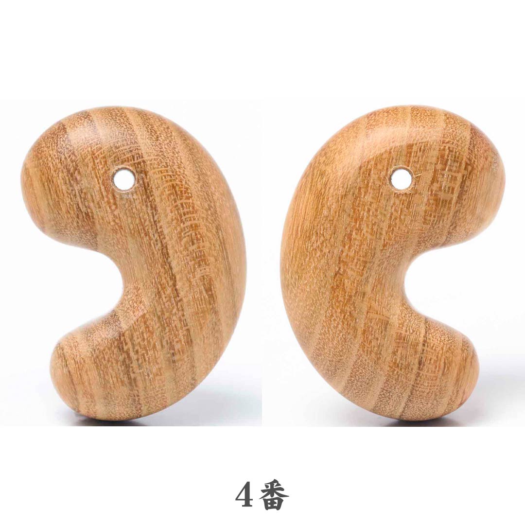 数量限定】銘木勾玉 桜 30ミリ (国産材・島根加工)