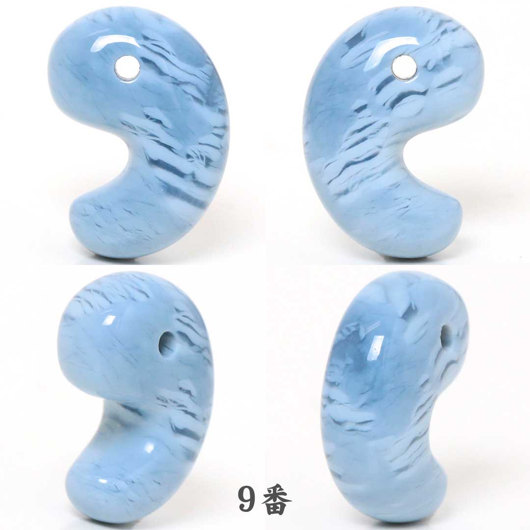 ブル―オパール 出雲型勾玉 16ミリ