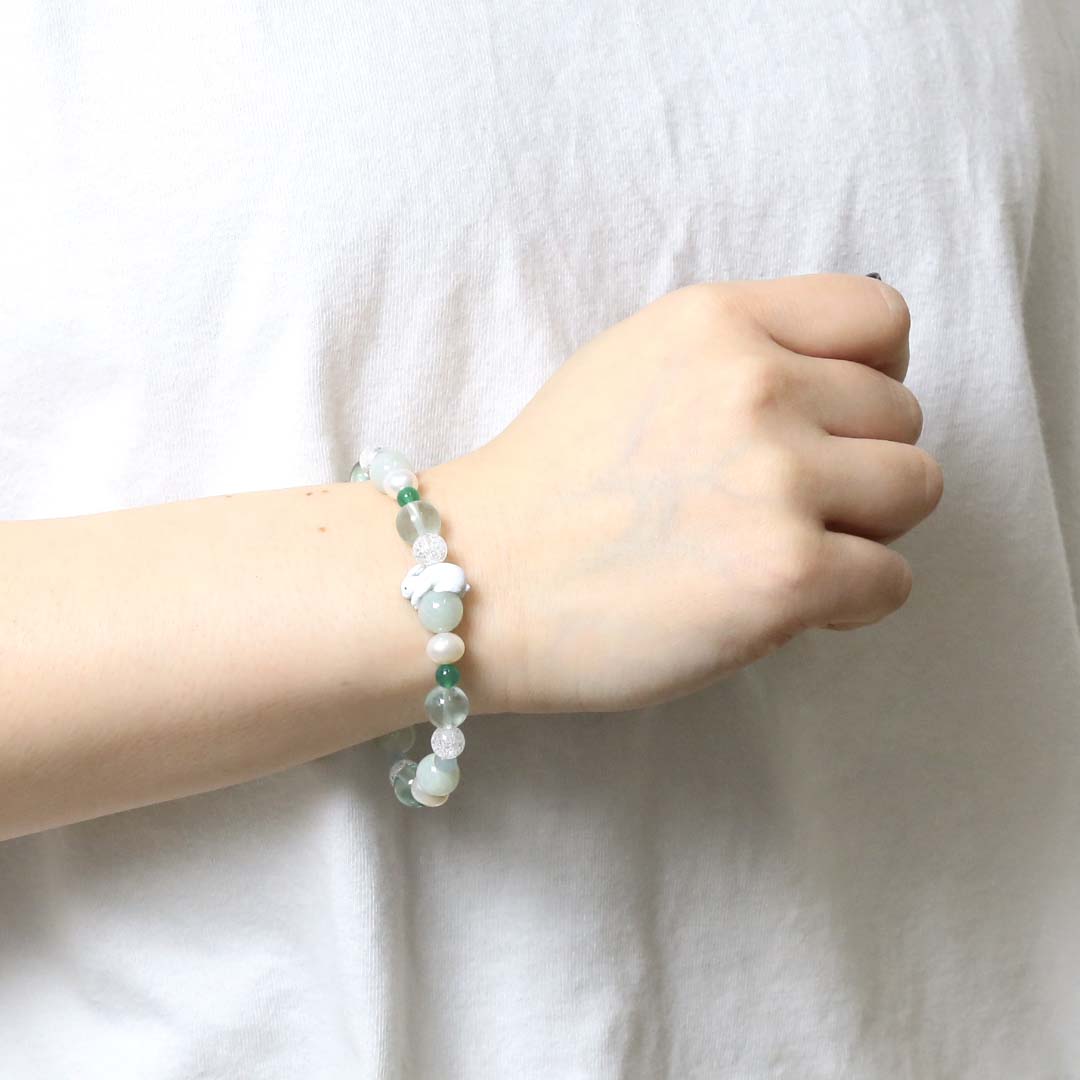 モチーフ ブレスレット うさぎ -健康・癒し-_BL612