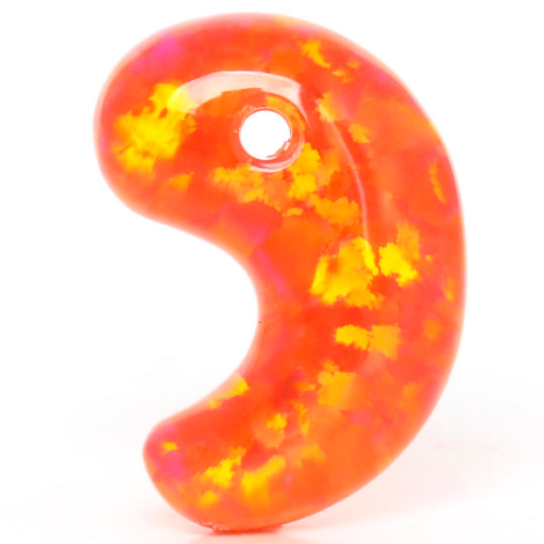 京都オパール 山梔子-クチナシ- 出雲型勾玉 16ミリ