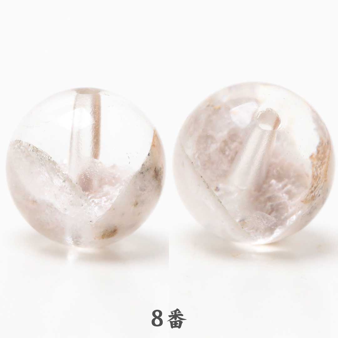 ⭐︎【天然】ガーデン クォーツ 置物 40mm ホワイトガーデンクォーツ 9ミリビーズ