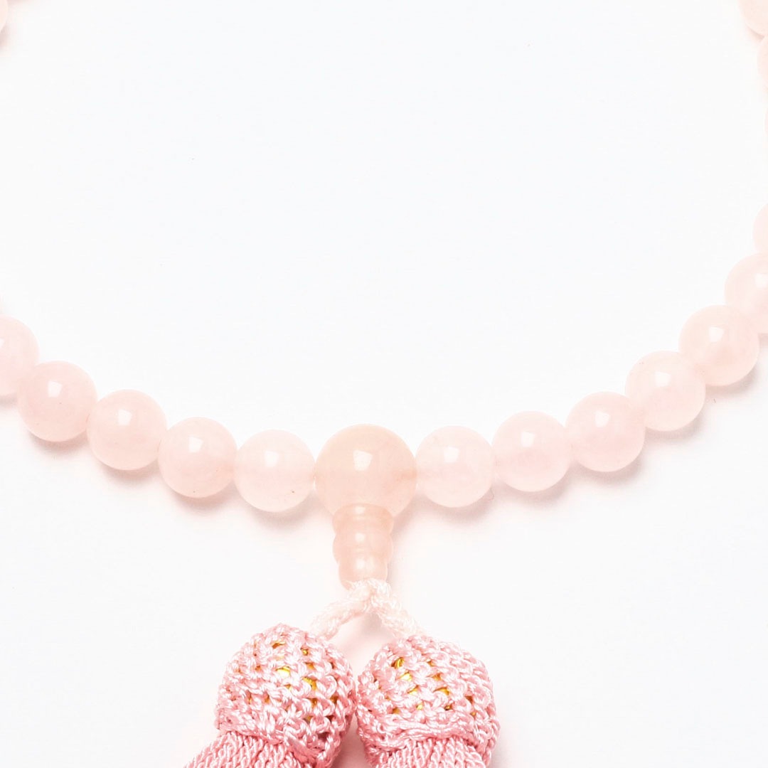 念珠 8ミリ ローズクォーツ