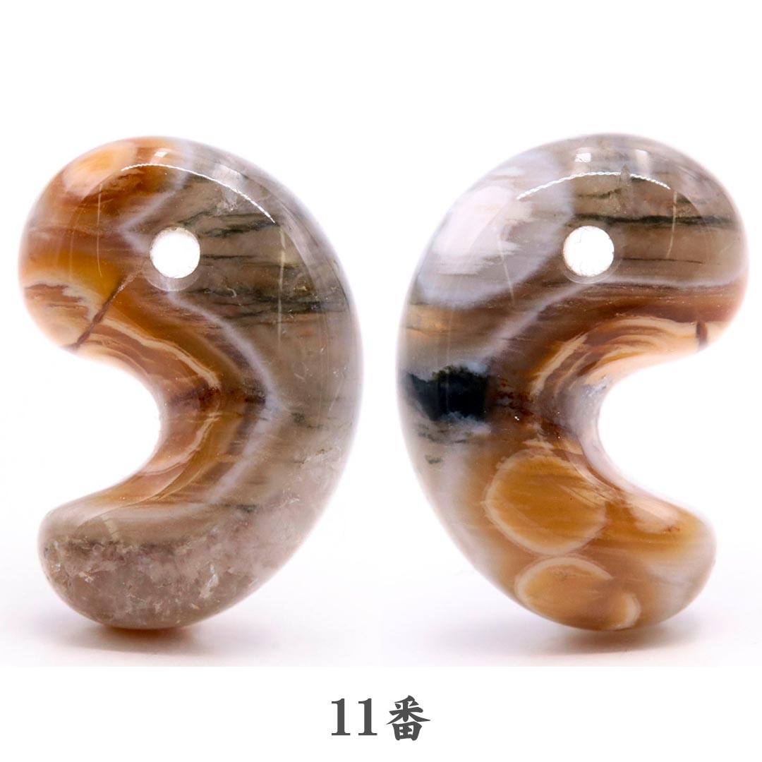 数量限定】オーシャンジャスパー 出雲型勾玉 16ミリ
