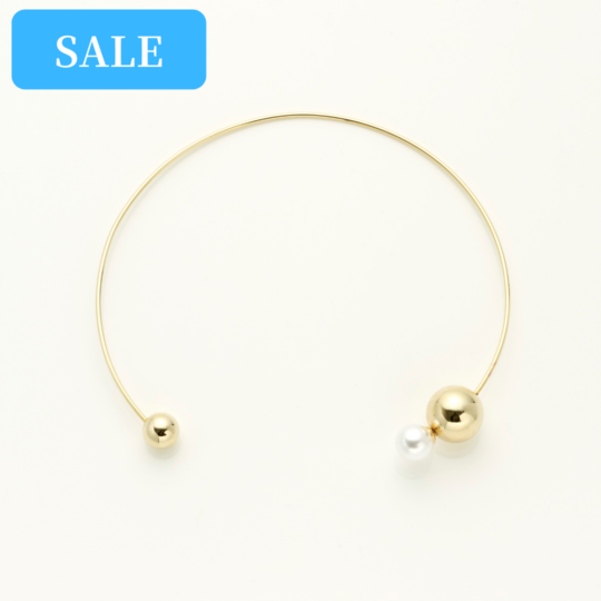 ボールメタルパールチョーカー