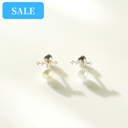 ラインビジューパールボディピアス