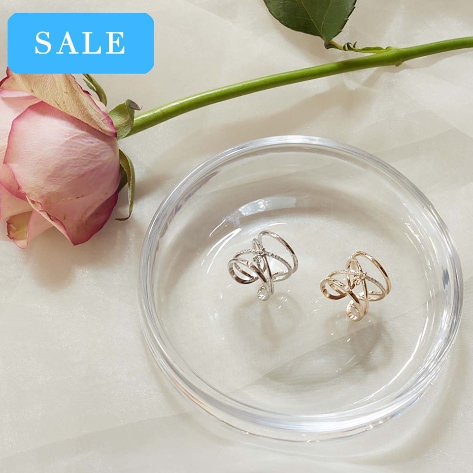 クロスフレームパールリング