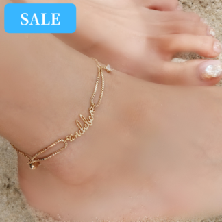 anchelionロゴハートチャームアンクレット