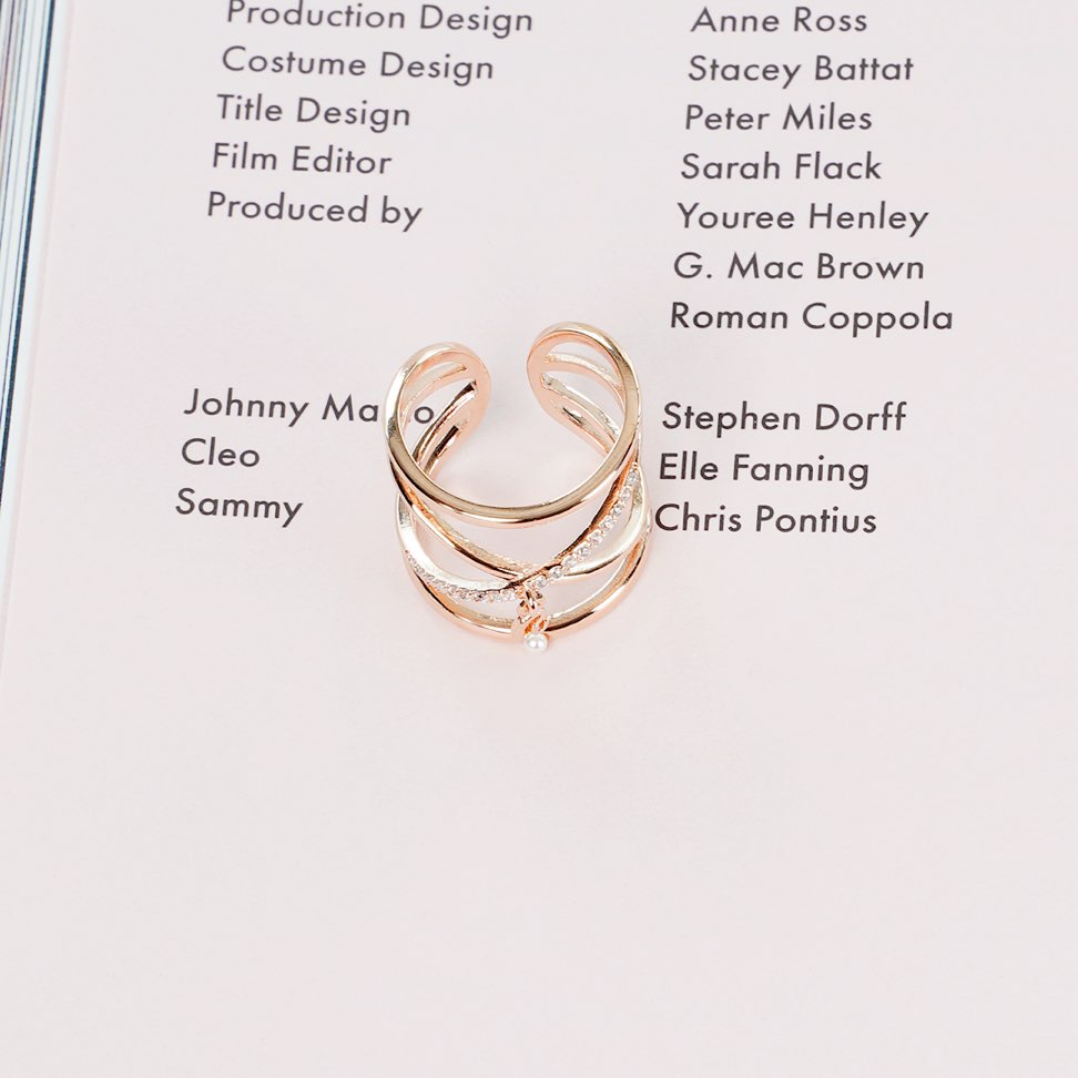 PGクロスフレームパールリング