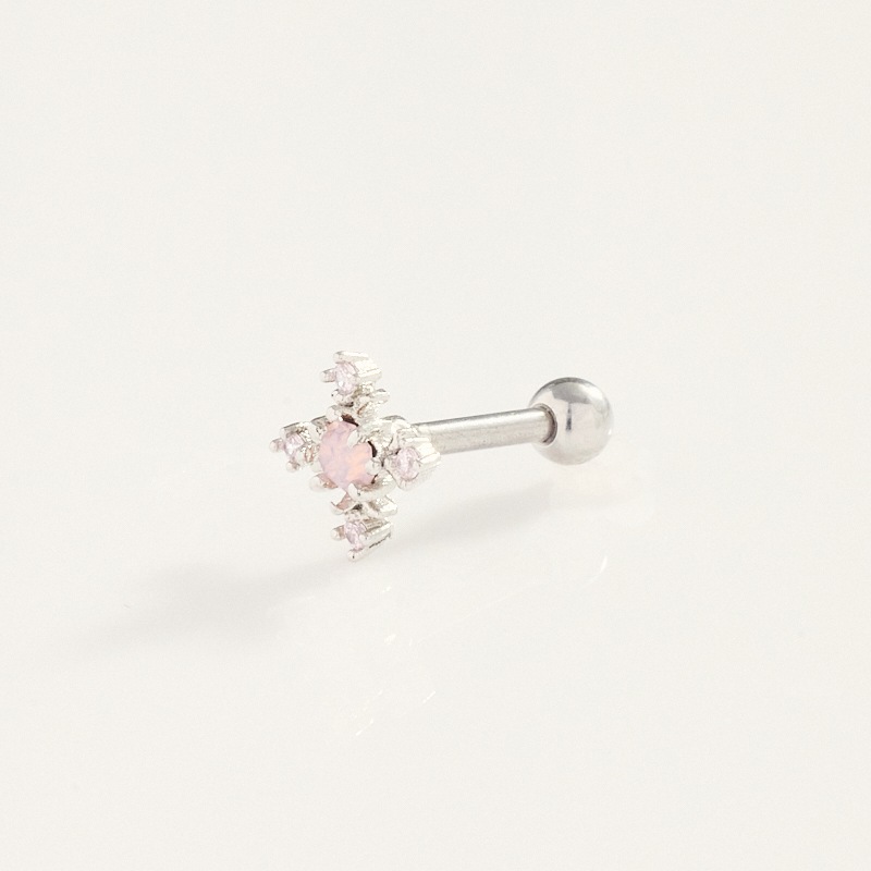 クロスビジューボディピアス