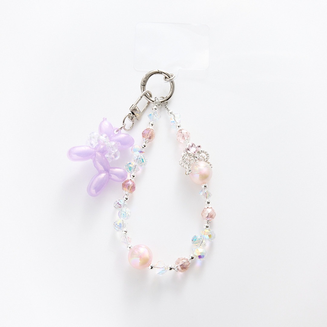 【アウトレット】シャイニングオーロラプードルストラップ