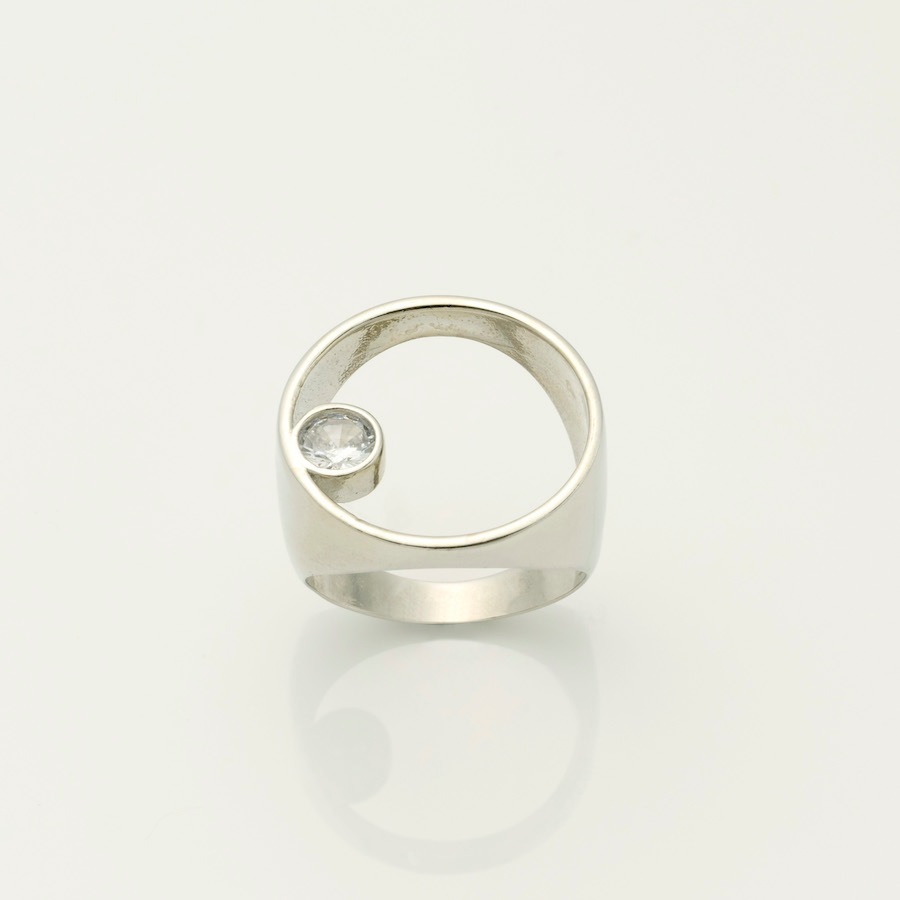 サークルスポットストーンリング