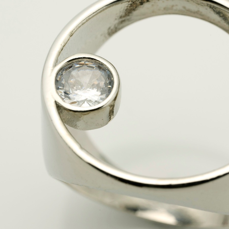 サークルスポットストーンリング