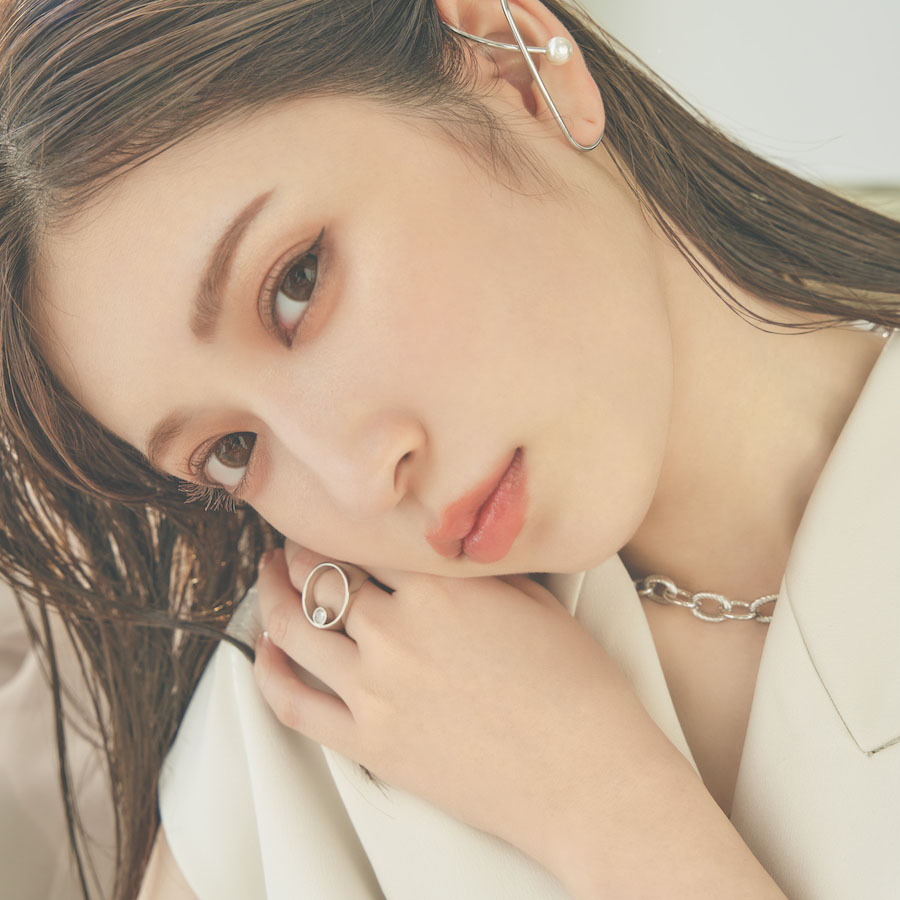 サークルスポットストーンリング