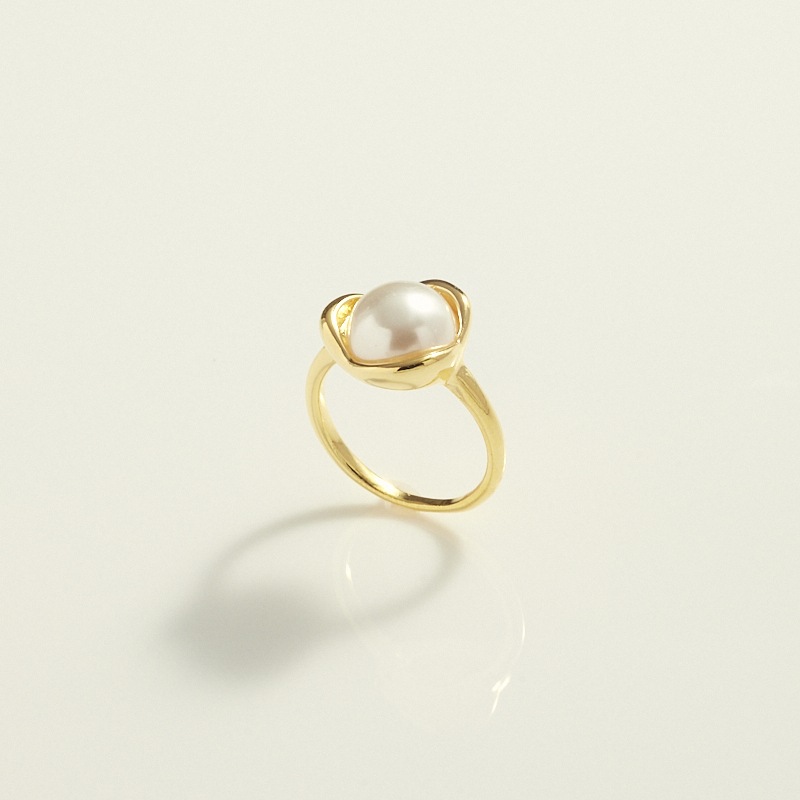 ニュアンスフラワーパールリング