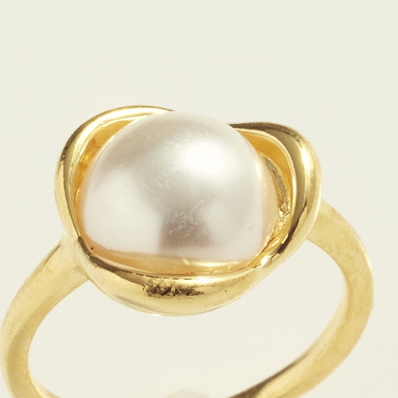 ニュアンスフラワーパールリング