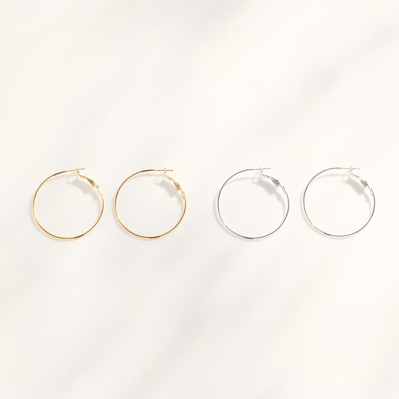 シンプルフープピアス
