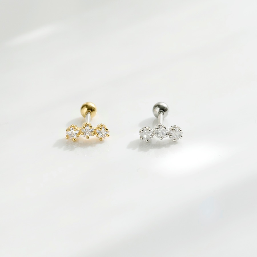 トリプルストーンボディピアス