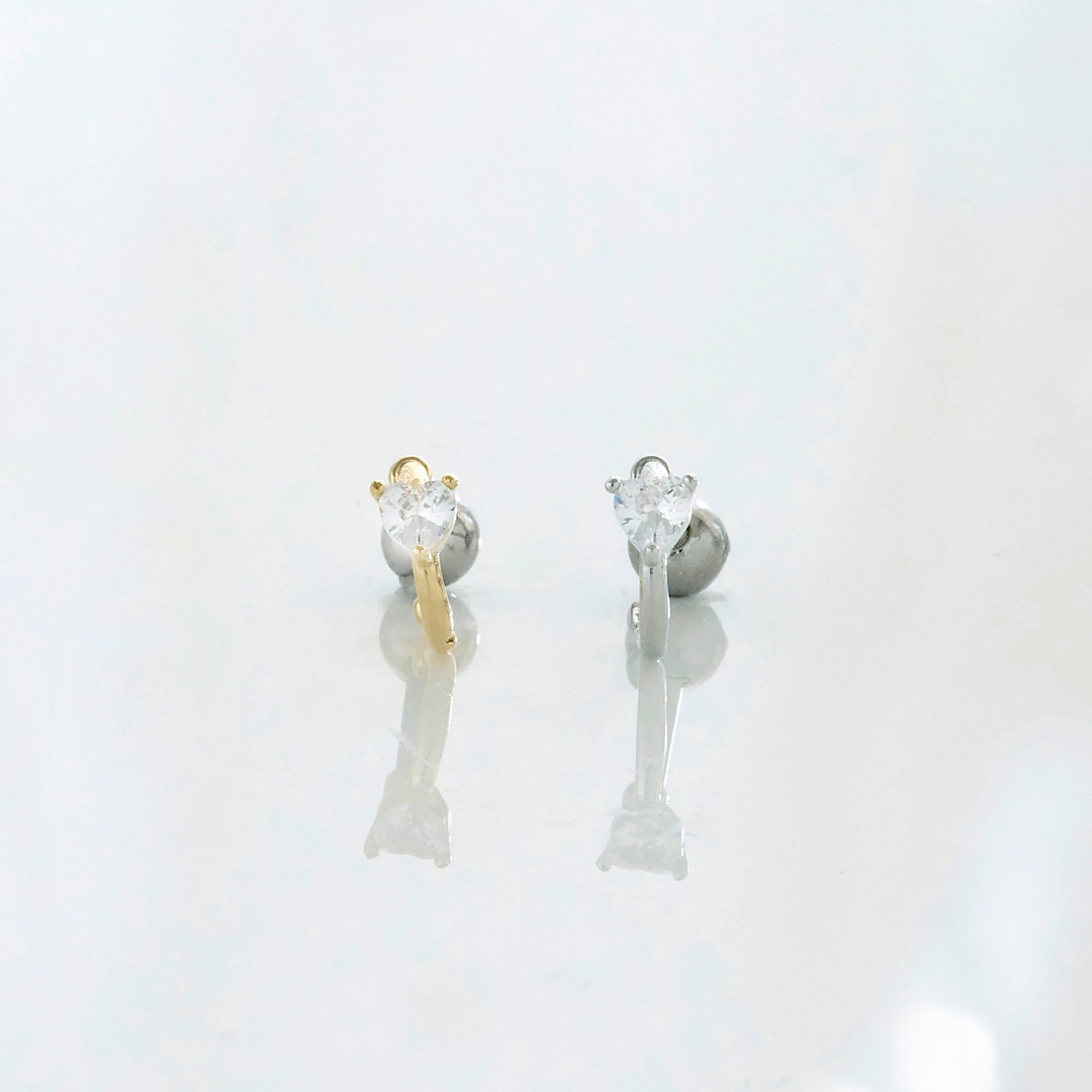 ハートフープボディピアス