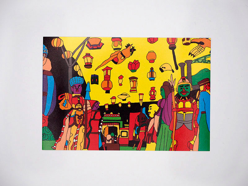 【tetoe】ポストカード_nagasaki_長崎ランタンフェスティバル