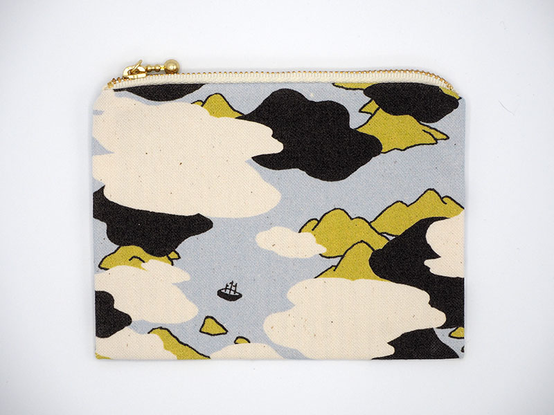 【ポーチM】佐世保九十九島（水色）