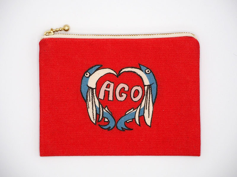 【ポーチS】長崎方言あご（ハート）