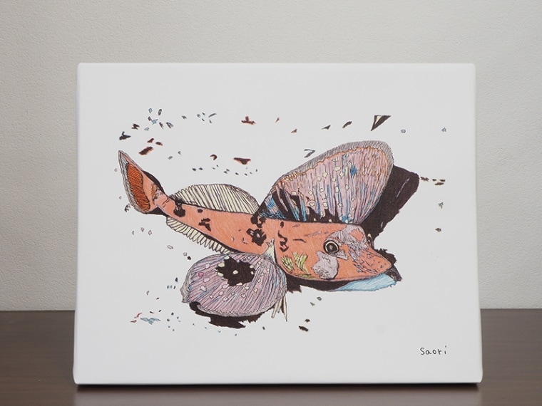 【artgoods】アートパネル_トビウオ