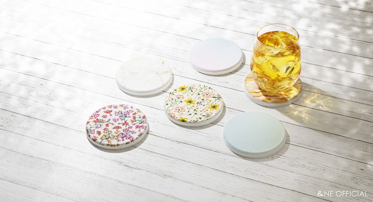 ラバストーンコースター プリント