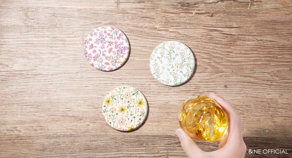 ラバストーンコースター プリント