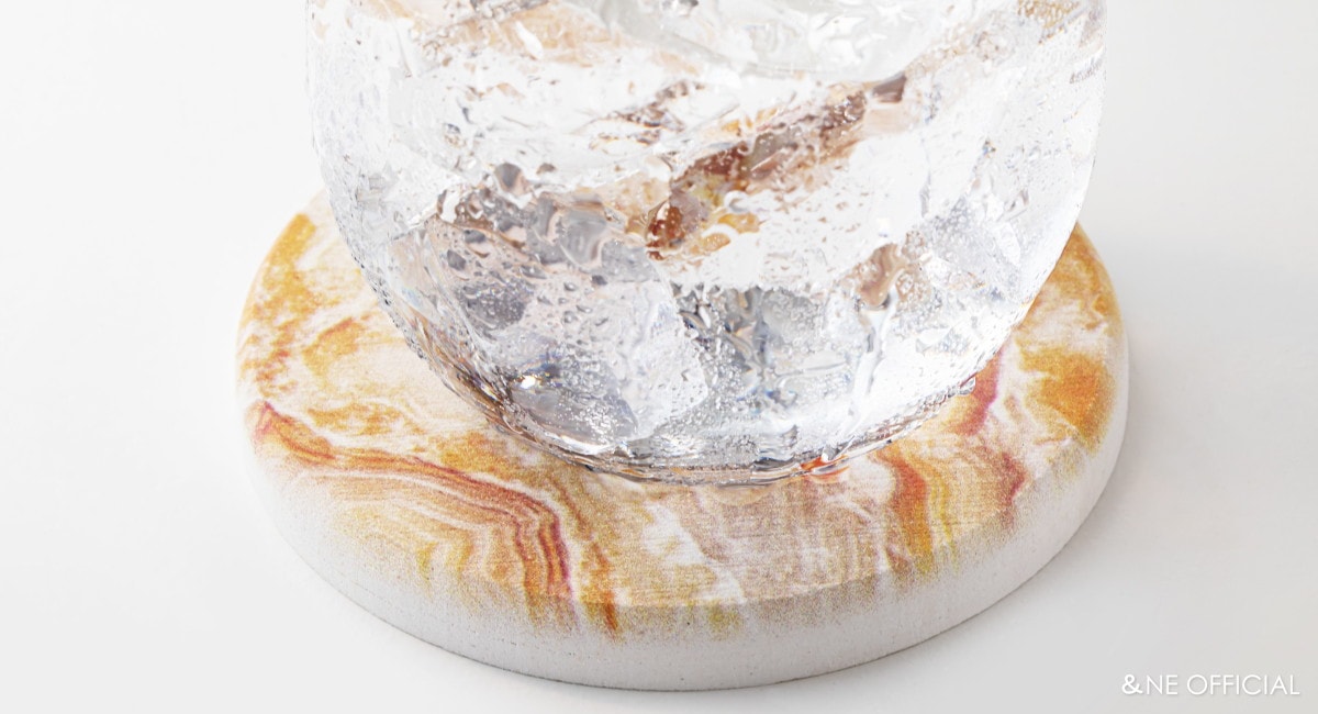 ラバストーンコースター プリント