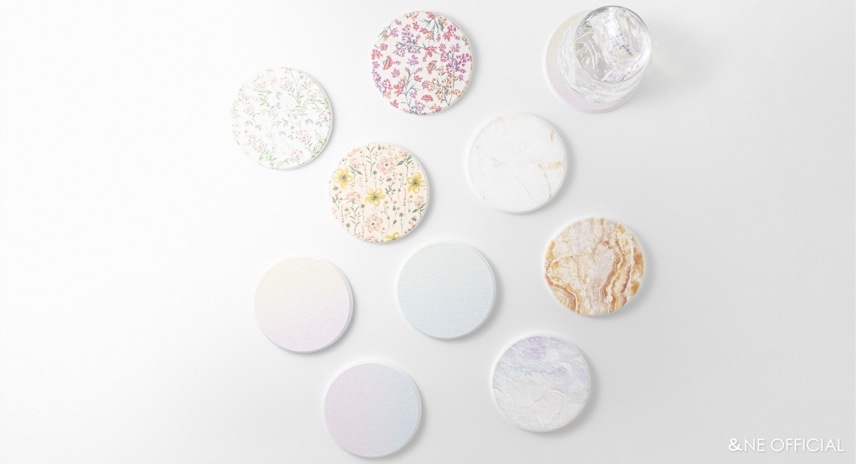 ラバストーンコースター プリント