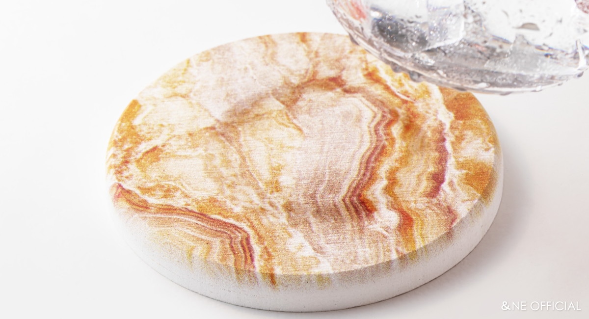 ラバストーンコースター プリント