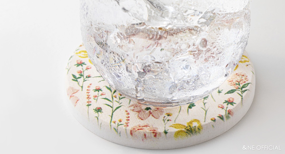 ラバストーンコースター プリント