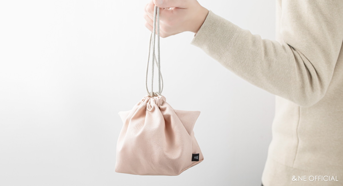 お弁当袋きんちゃく　ねこ