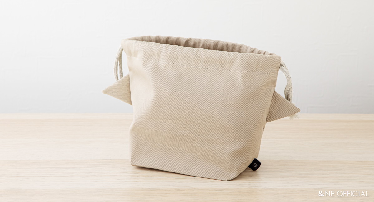 お弁当袋きんちゃく　ねこ