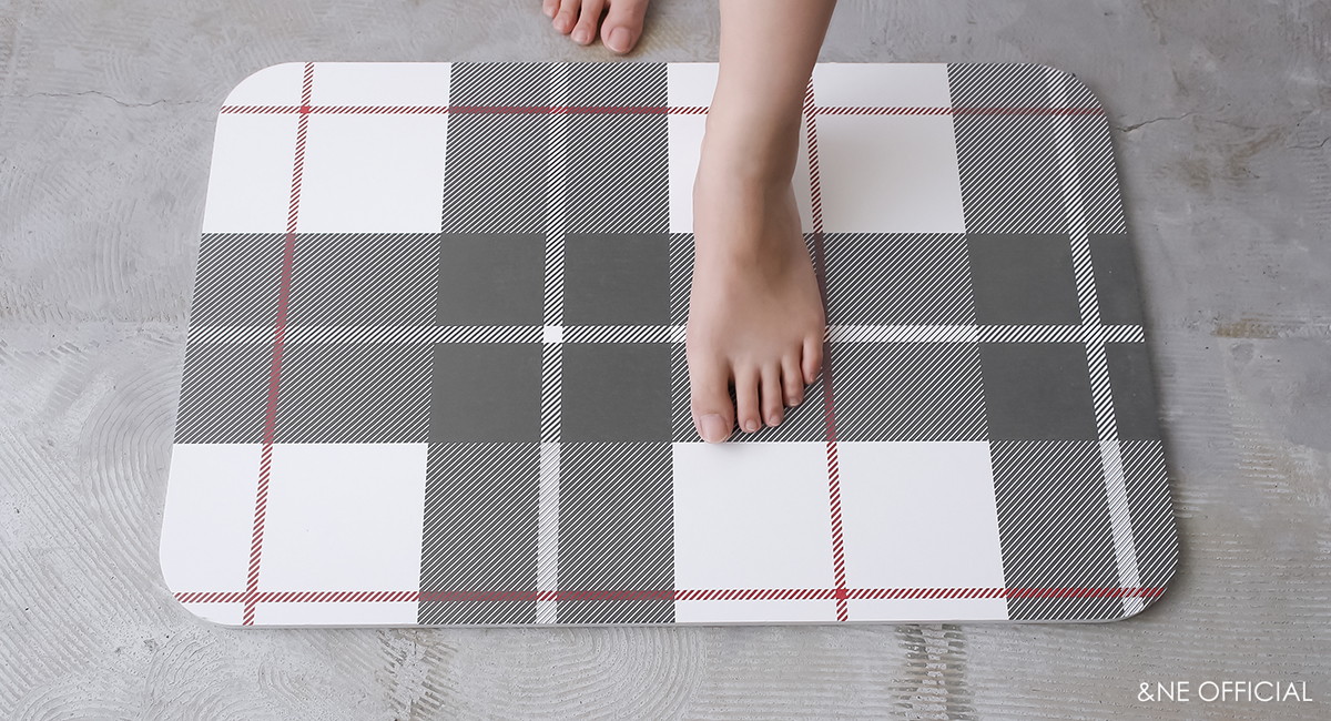 珪藻土プリントバスマット