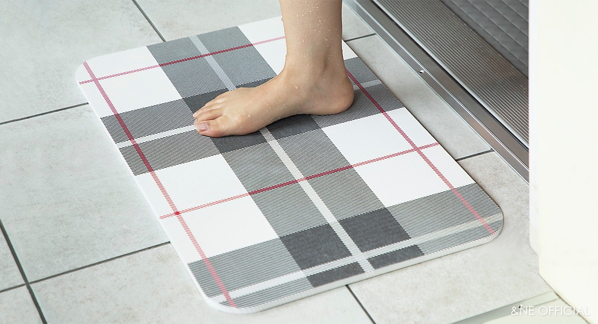 珪藻土プリントバスマット