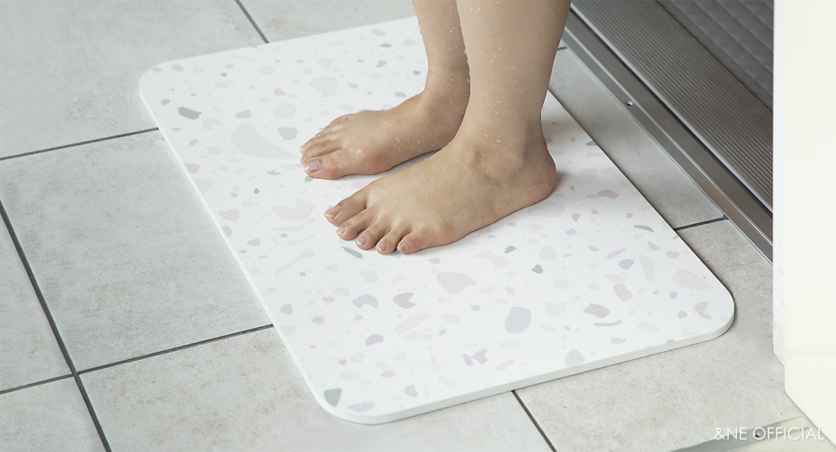 珪藻土プリントバスマット