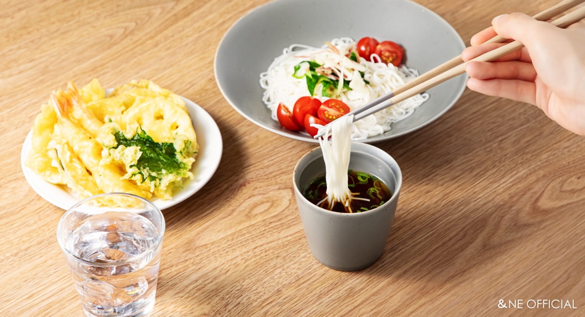 ハレとケ　波佐見焼　そば皿　竹ス付き